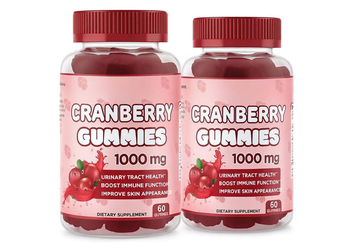 Gummies Canneberge pour la bonne sante vaginale .