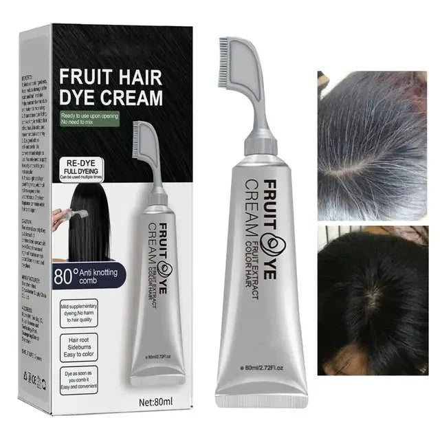 CREME CAPILLAIRE POUR OBTENIR DES CHEVEUX 0U BARBES NOIRS. ( HOMMES ET FEMMES ) - ROI DU SHOPPING